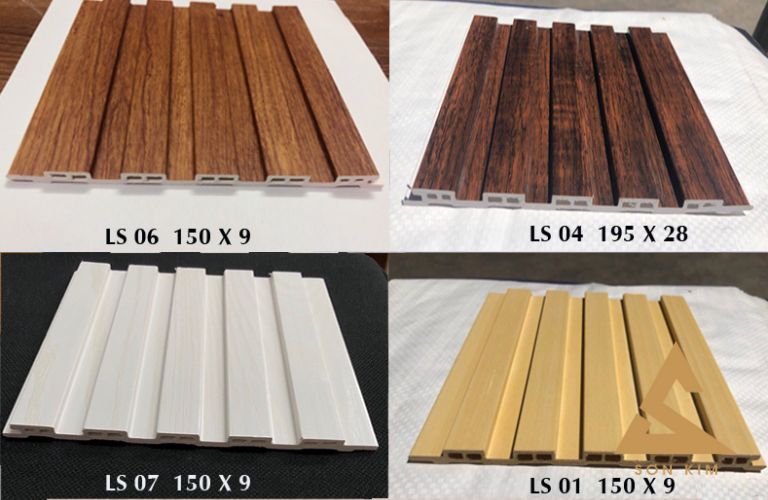 Tấm nhựa pvc ốp tường gỗ composite