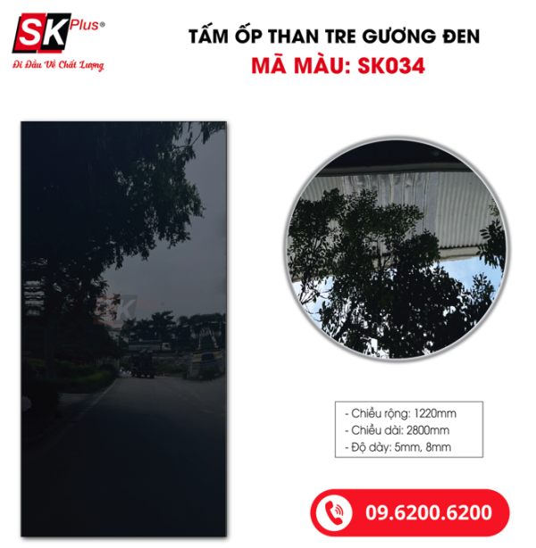 Tấm Ốp Than Tre Gương Đen SK Plus - SK034 dày 5mm 8mm - sk034 04