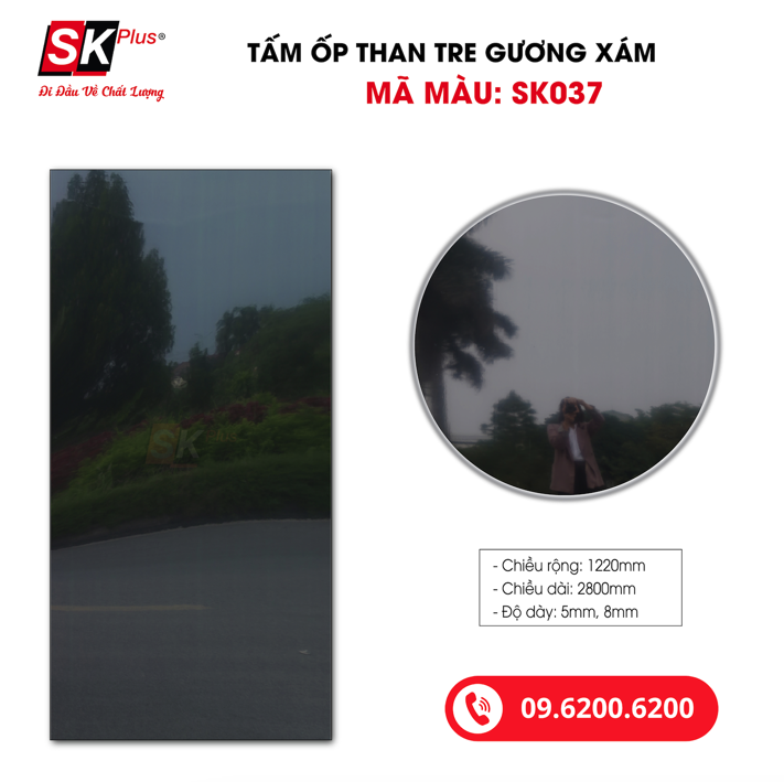 Trần Ốp Tấm Than Tre SK Plus: Cách Thi Công và Mẫu - sk037 03