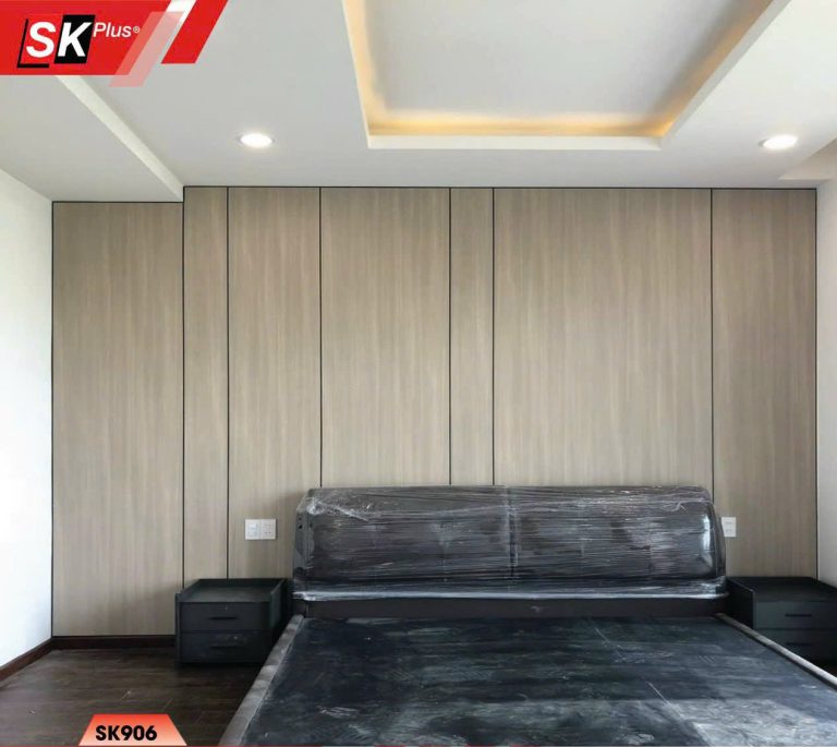 Ốp Tường Giả Gỗ Bằng Tấm Than Tre SK Plus